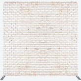 Lofaris White Old Style Brick Wall Square Tension Backdrop